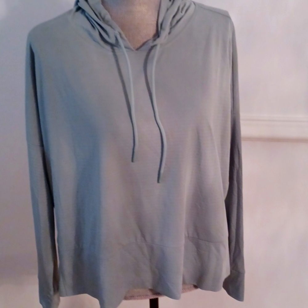 Mondett Performance Luxury LS Ladies Hoodie Blue Casual Athletic GUC Small